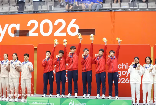 ASIAD 2026 : le Vietnam décroche sa troisième médaille dor grâce au sepak takraw féminin