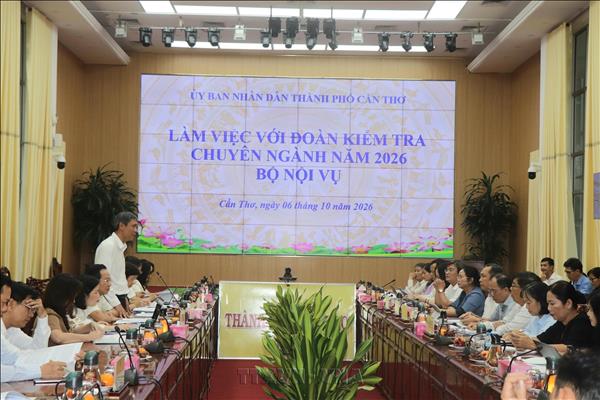 Kiểm tra công tác sắp xếp, tổ chức bộ máy và tinh giản biên chế tại Cần Thơ