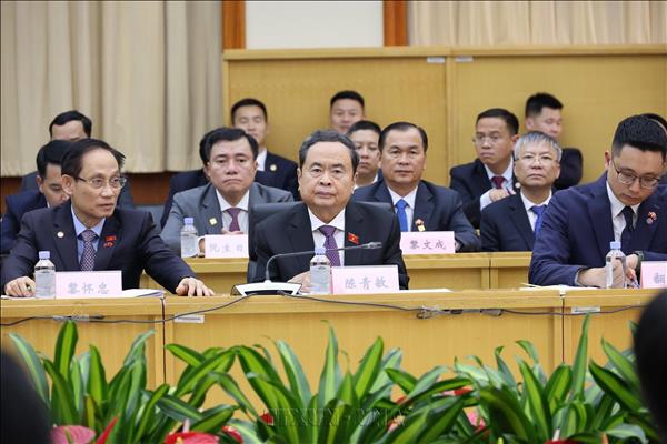 Chủ tịch Quốc hội Trần Thanh Mẫn thăm mô hình lập pháp ở Bắc Kinh, Trung Quốc