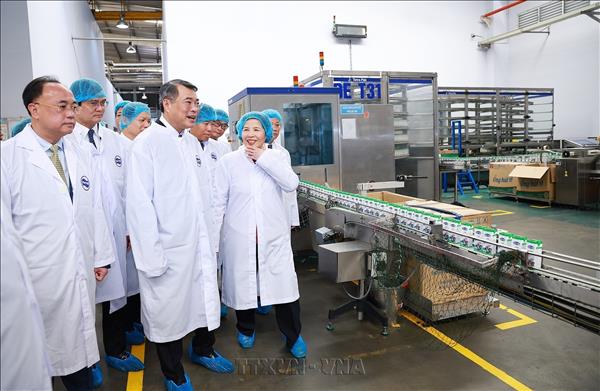 Премьер-министр Ле Минь Хынг посетил проект Angkor Milk компании Vinamilk в Камбодже