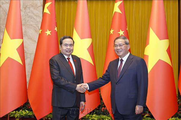 Chủ tịch Quốc hội Trần Thanh Mẫn hội kiến Thủ tướng Quốc vụ viện Trung Quốc Lý Cường