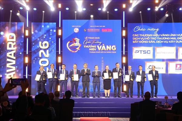 Lễ trao Giải thưởng Thương hiệu Vàng Thành phố Hồ Chí Minh năm 2026
