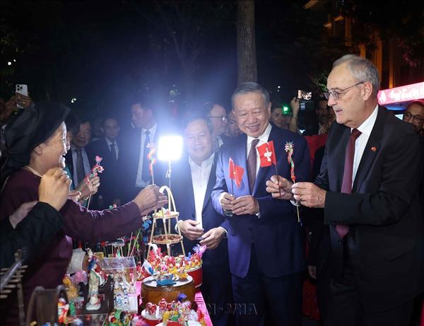 Tổng Bí thư, Chủ tịch nước Tô Lâm chủ trì chiêu đãi Tổng thống Liên bang Thụy Sĩ Guy Parmelin