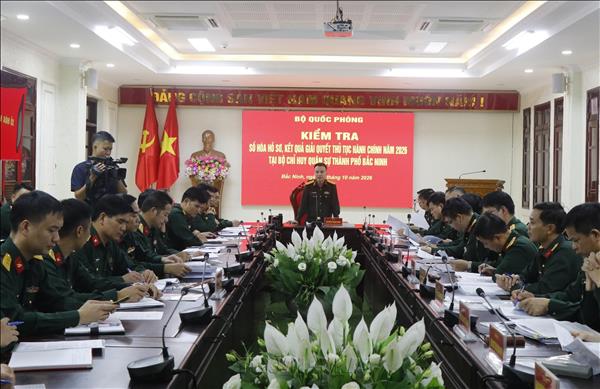 Đẩy nhanh số hóa hồ sơ, giải quyết thủ tục hành chính trong quân đội
