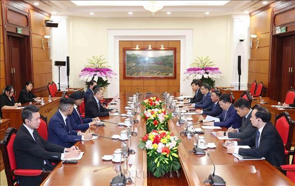 Thường trực Ban Bí thư Trần Cẩm Tú tiếp đoàn công tác Cục Công vụ Singapore về hợp tác giáo dục, đào tạo