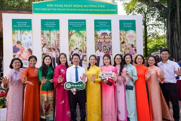 10 mô hình thực hành quy tắc ứng xử, xây dựng người Hà Nội thanh lịch, văn minh