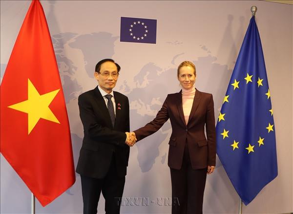 Bộ trưởng Ngoại giao Lê Hoài Trung gặp Đại diện cấp cao EU về chính sách đối ngoại và an ninh Kaja Kallas