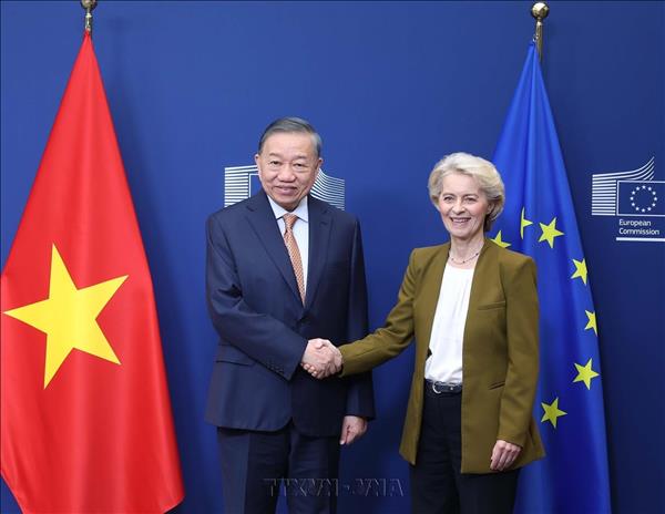Vietnam regards European Union as one of its priority partners: Top leader