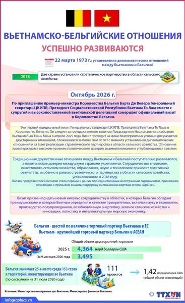Вьетнамско-бельгийские отношения успешно развиваются