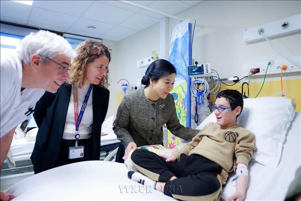 Vietnamese First Lady Visits Hospital-School Model for Children in Belgium