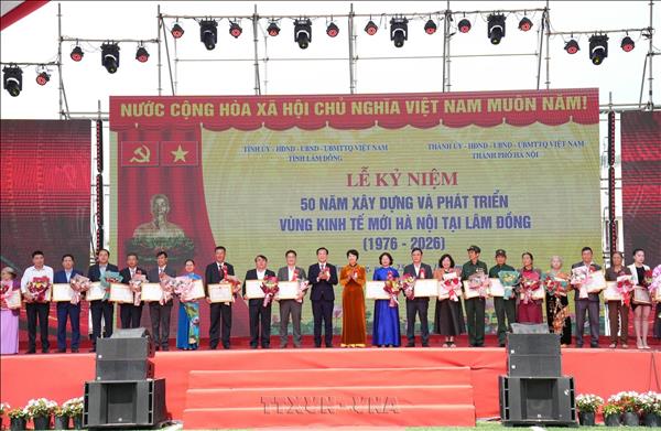 Kỷ niệm 50 năm xây dựng và phát triển Vùng kinh tế mới Hà Nội tại Lâm Đồng