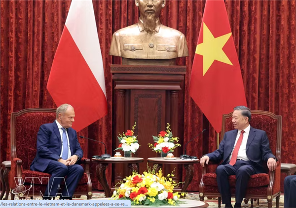 Le leader Tô Lâm reçoit le Premier ministre polonais Donald Tusk à Hanoi