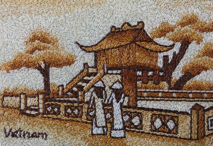 米の絵画で描くベトナム