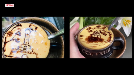 បម្រួញទេសភាពហាណូយមកនៅក្នុងកែវកាហ្វេស៊ុត