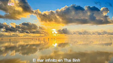 El mar infinito en Thai Binh