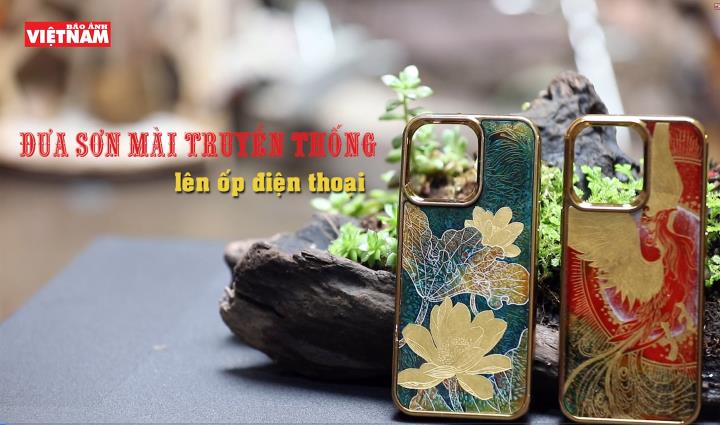 Đưa sơn mài truyền thống lên ốp điện thoại