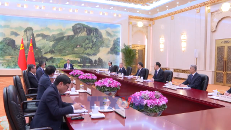 越共中央总书记苏林特使黎怀忠会见中共中央总书记、国家主席习近平