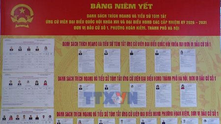 越共中央总书记苏林在河内出席选民见面会