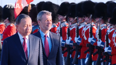 Le secrétaire général du PCV et président de la République To Lam entame une visite dÉtat au Danemark