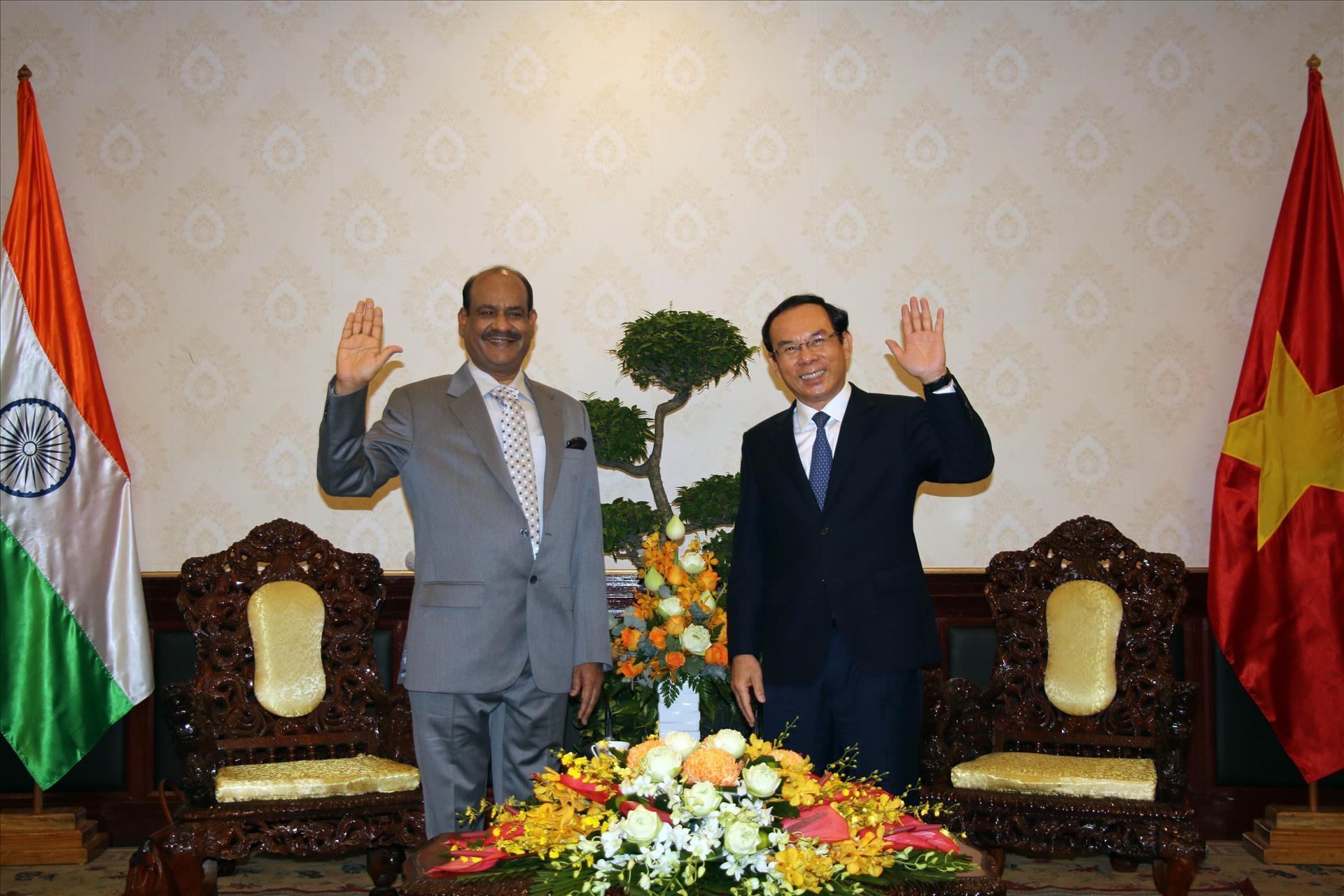 Lãnh đạo Thành phố Hồ Chí Minh tiếp Chủ tịch Hạ viện Cộng hòa Ấn Độ