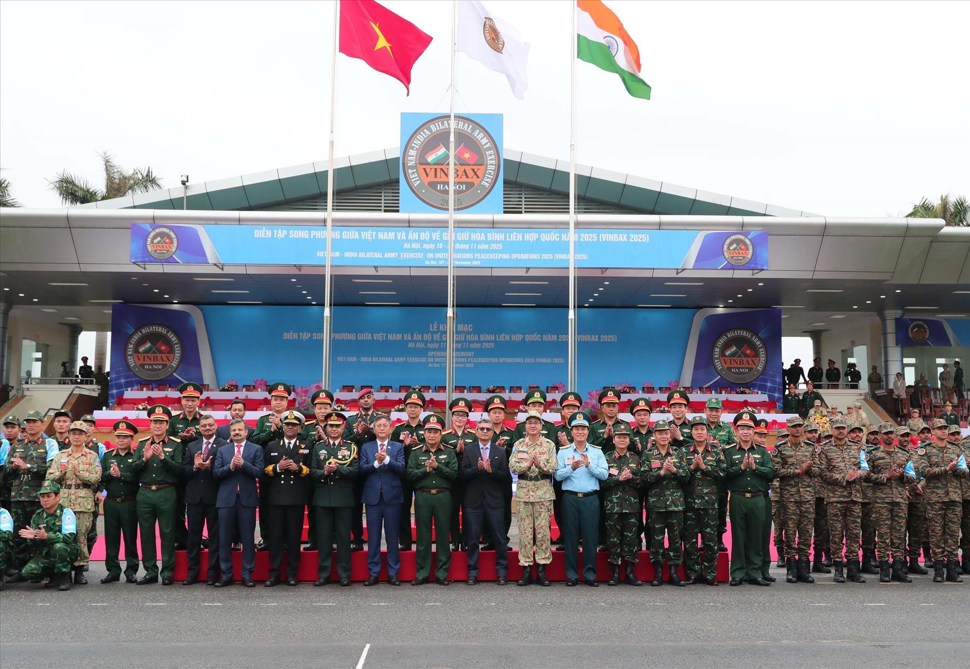 Khai mạc Diễn tập song phương giữa Việt Nam và Ấn Độ về gìn giữ hòa bình Liên hợp quốc 2025