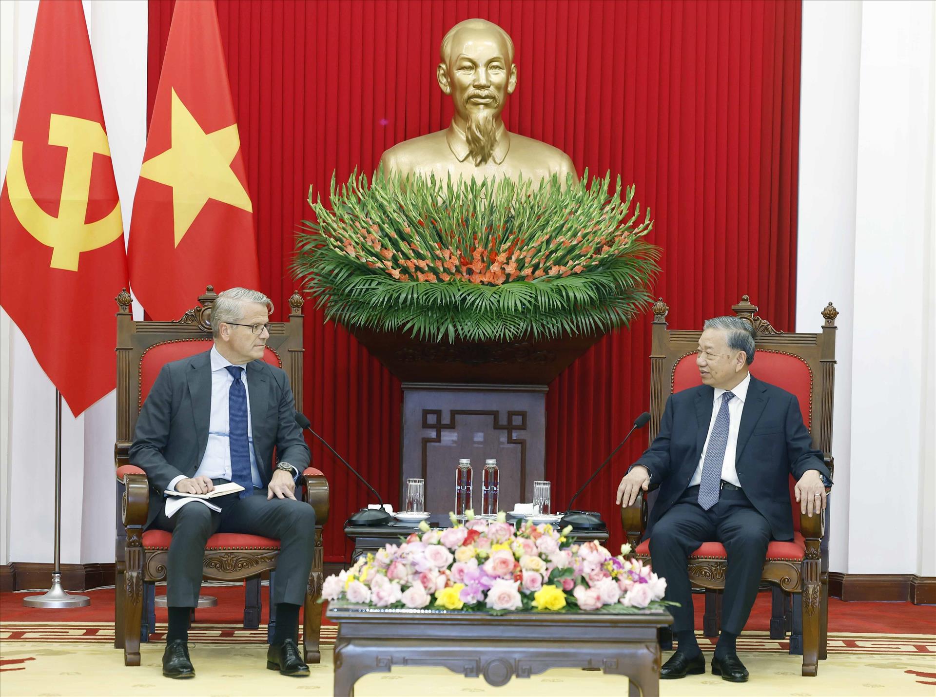 トー・ラム書記長　A.P.モラー・マースク社CEOと会見