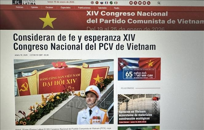 Lanza Prensa Latina columna sobre XIV Congreso partidista de Vietnam