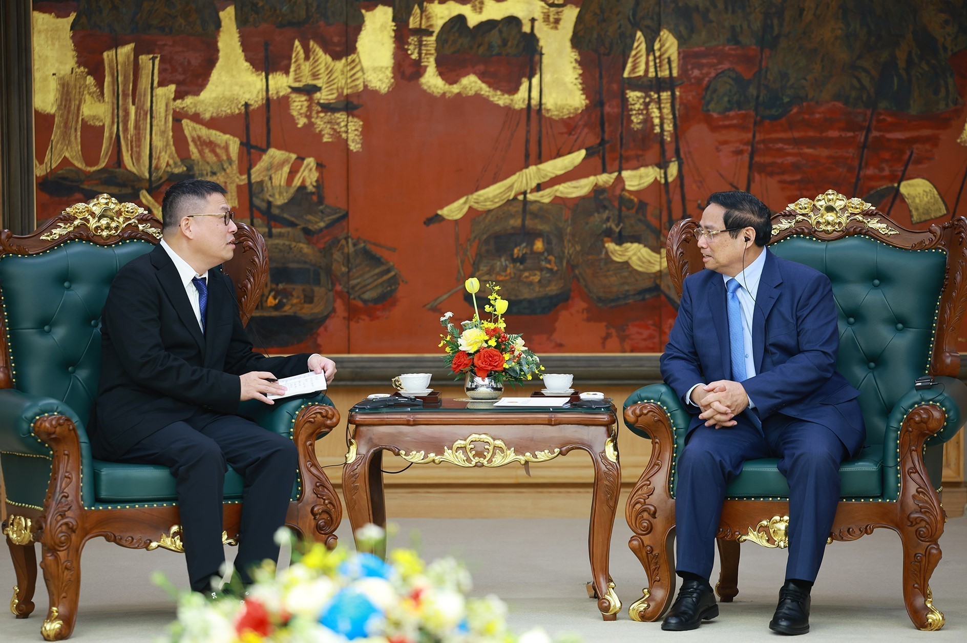 Thủ tướng Phạm Minh Chính tiếp Chủ tịch Tập đoàn Texhong, Trung Quốc