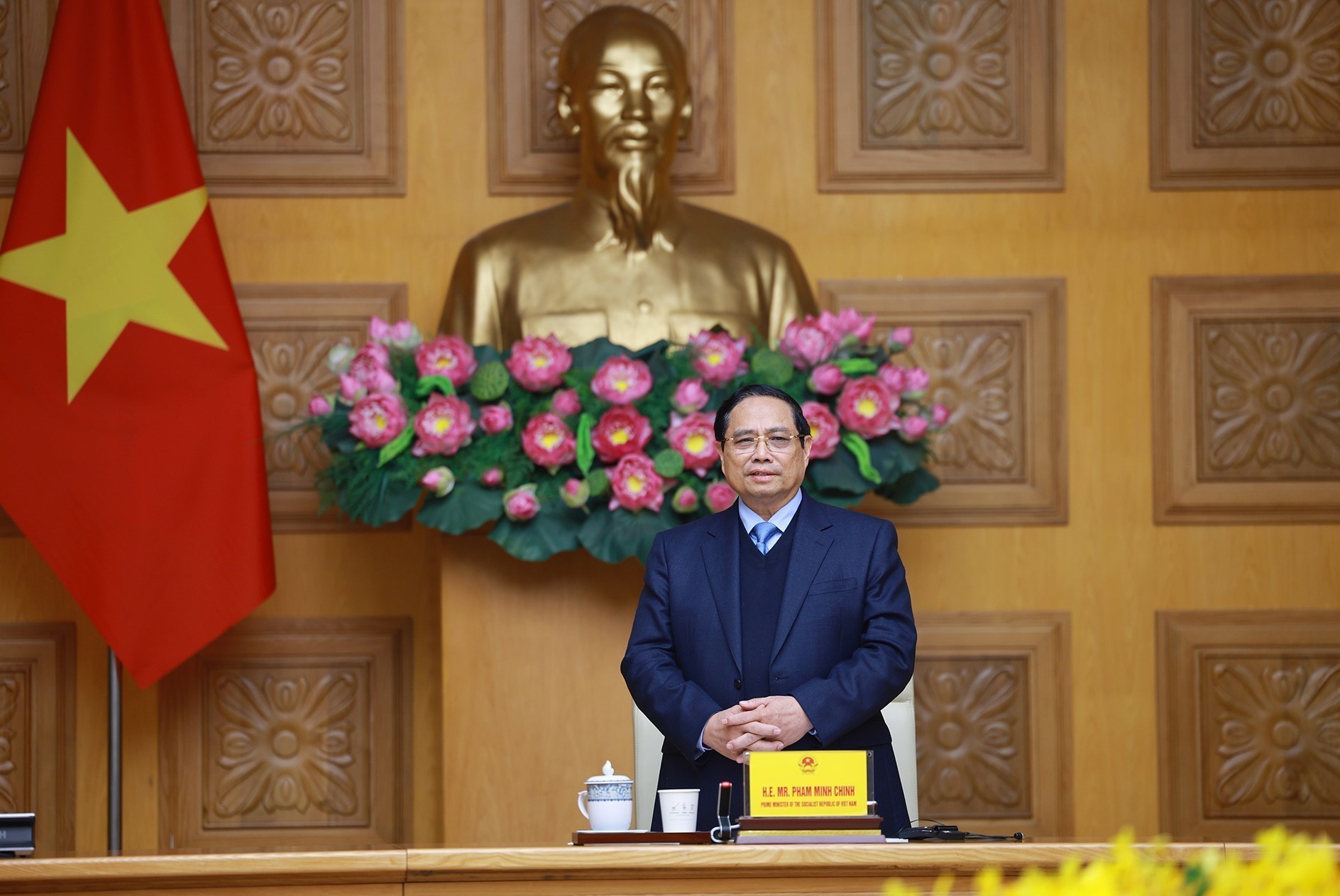 Thủ tướng Phạm Minh Chính làm việc với Đoàn doanh nghiệp Nhật Bản