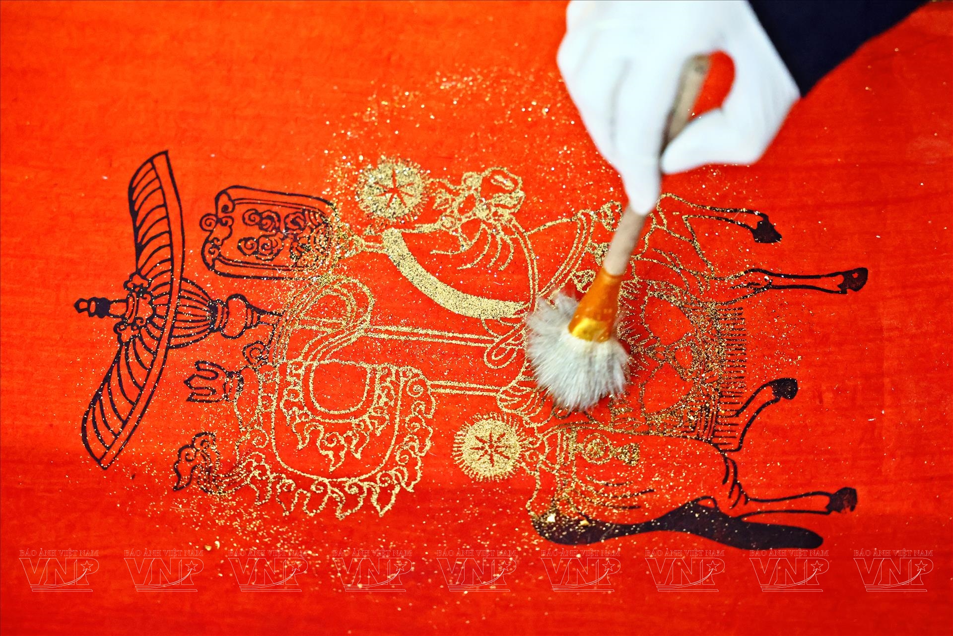 Ngựa trong tranh Kim Hoàng - sức sống di sản năm Bính Ngọ