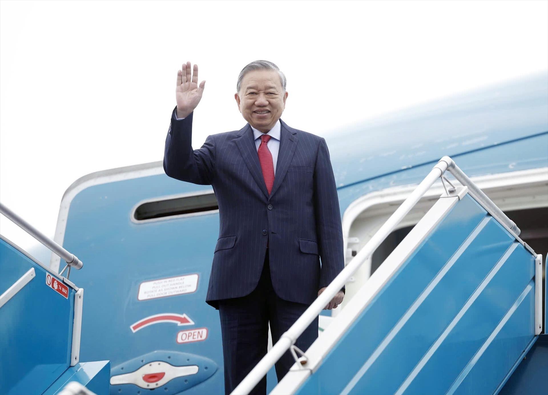 Tổng Bí thư Tô Lâm lên đường tham dự cuộc họp khai mạc Hội đồng Hòa bình về Gaza tại Hoa Kỳ