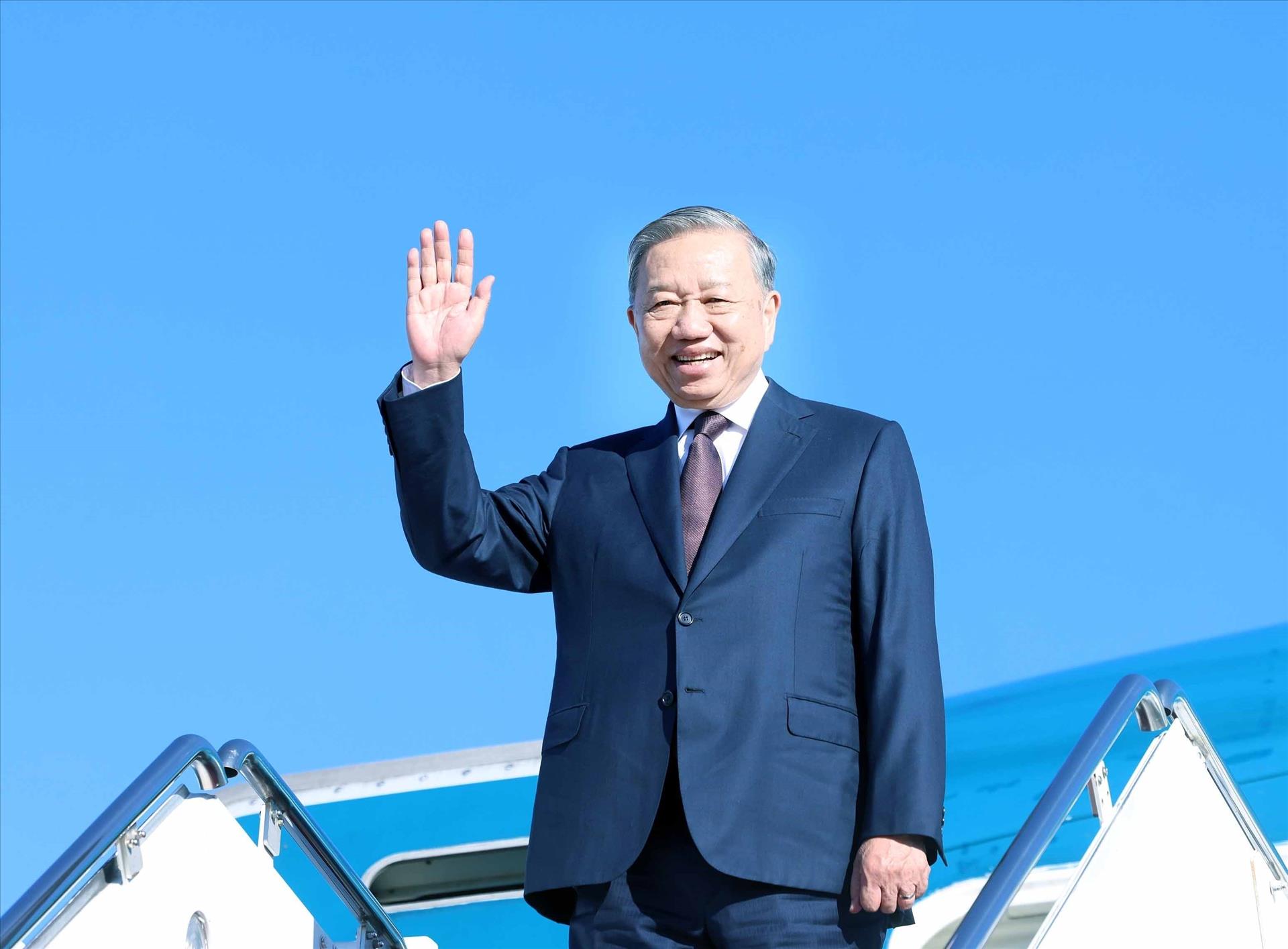 Le secrétaire général To Lam achève sa participation à la réunion inaugurale du Conseil de la paix sur Gaza aux États-Unis