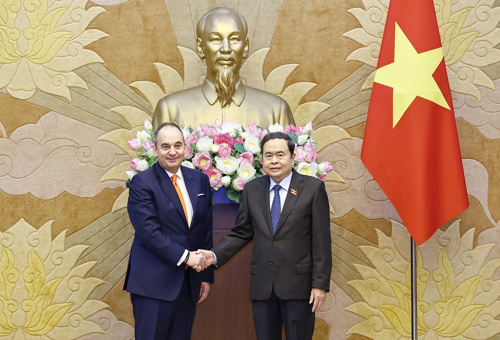 Chủ tịch Quốc hội Trần Thanh Mẫn tiếp Phó Chủ tịch thứ nhất Quốc hội Hy Lạp