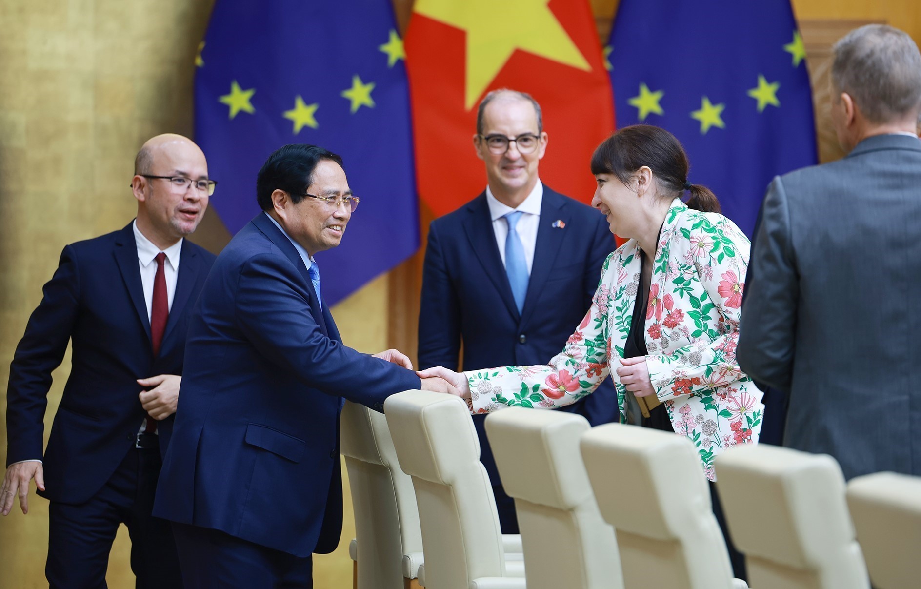Thủ tướng Phạm Minh Chính tiếp các Đại sứ, Đại biện Liên minh châu Âu tại Việt Nam