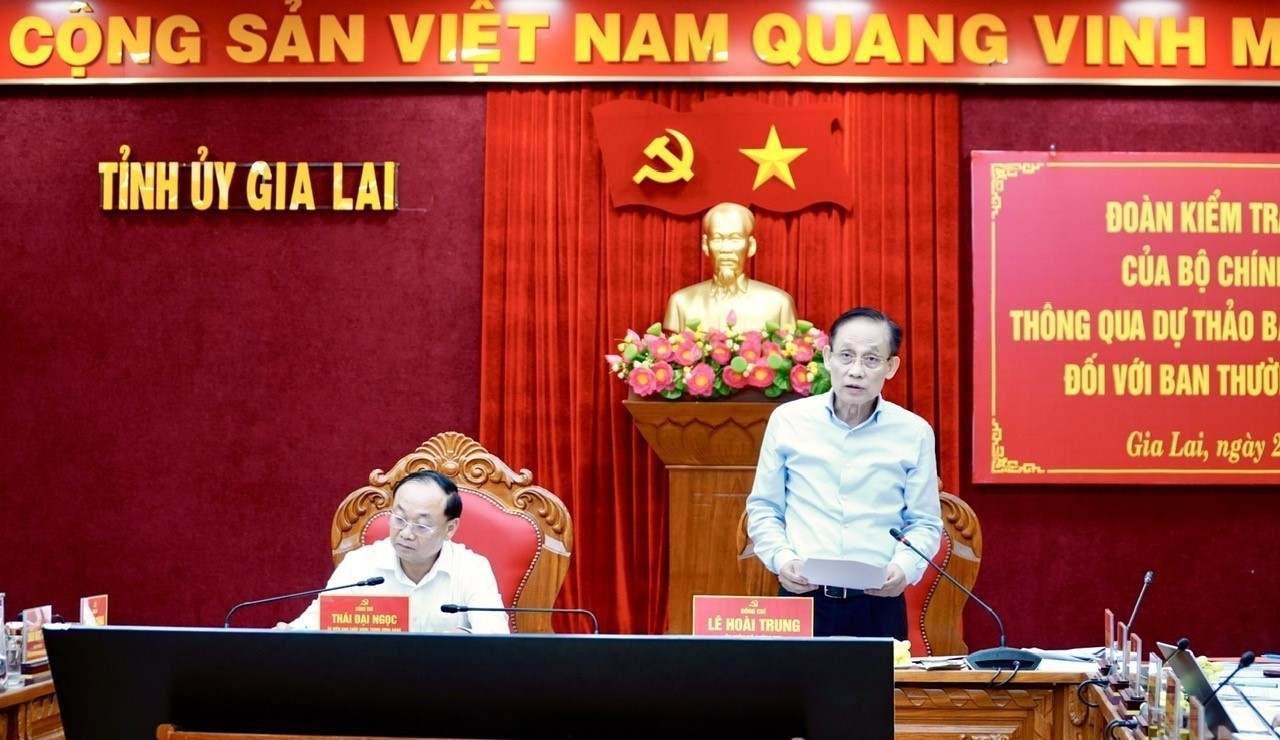 Thông qua dự thảo báo cáo kết quả giám sát đối với Ban Thường vụ Tỉnh ủy Gia Lai