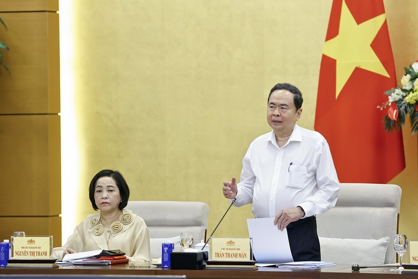 Chủ tịch Quốc hội Trần Thanh Mẫn chủ trì cuộc họp về chuẩn bị Kỳ họp thứ nhất, Quốc hội khóa XVI