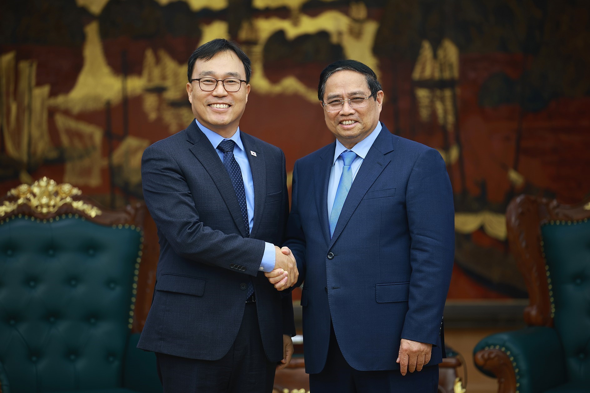 Thủ tướng Chính phủ Phạm Minh Chính tiếp Đại sứ Hàn Quốc tại Việt Nam