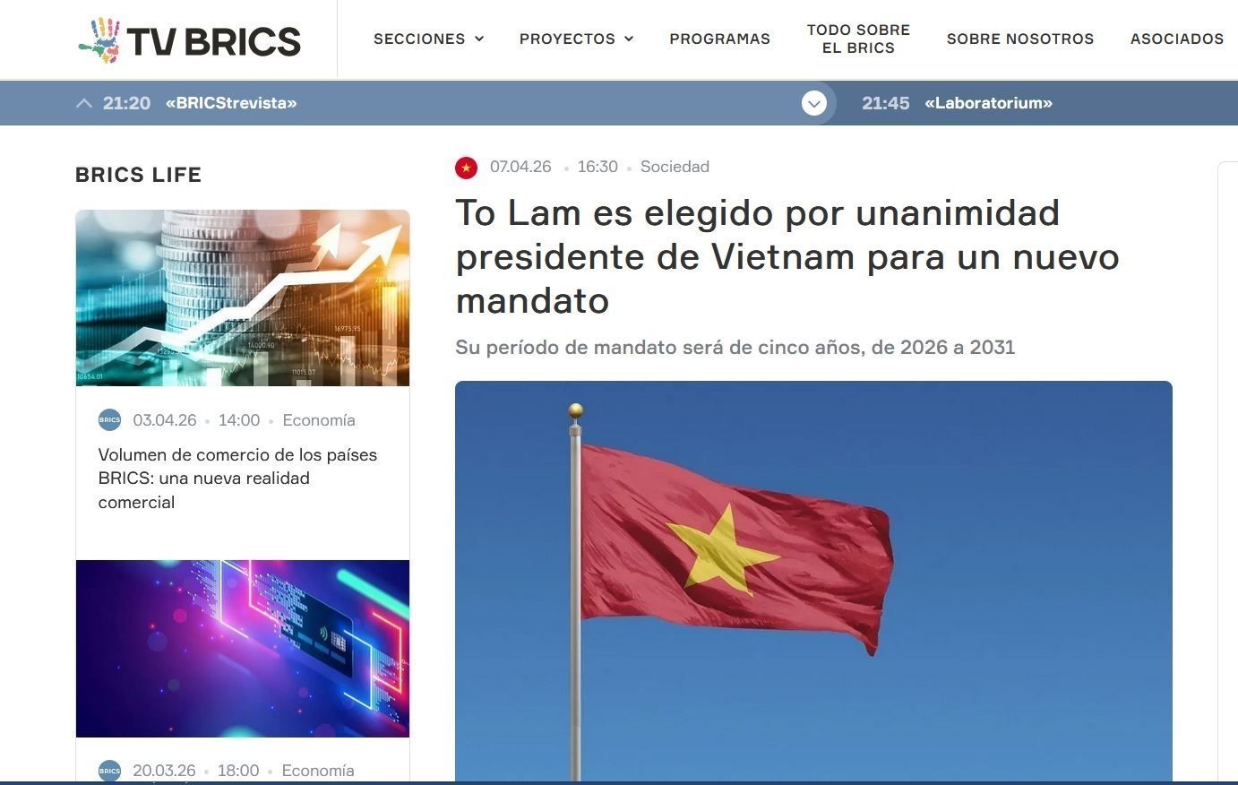 South American media highlight Vietnams leadership restructuring for national development