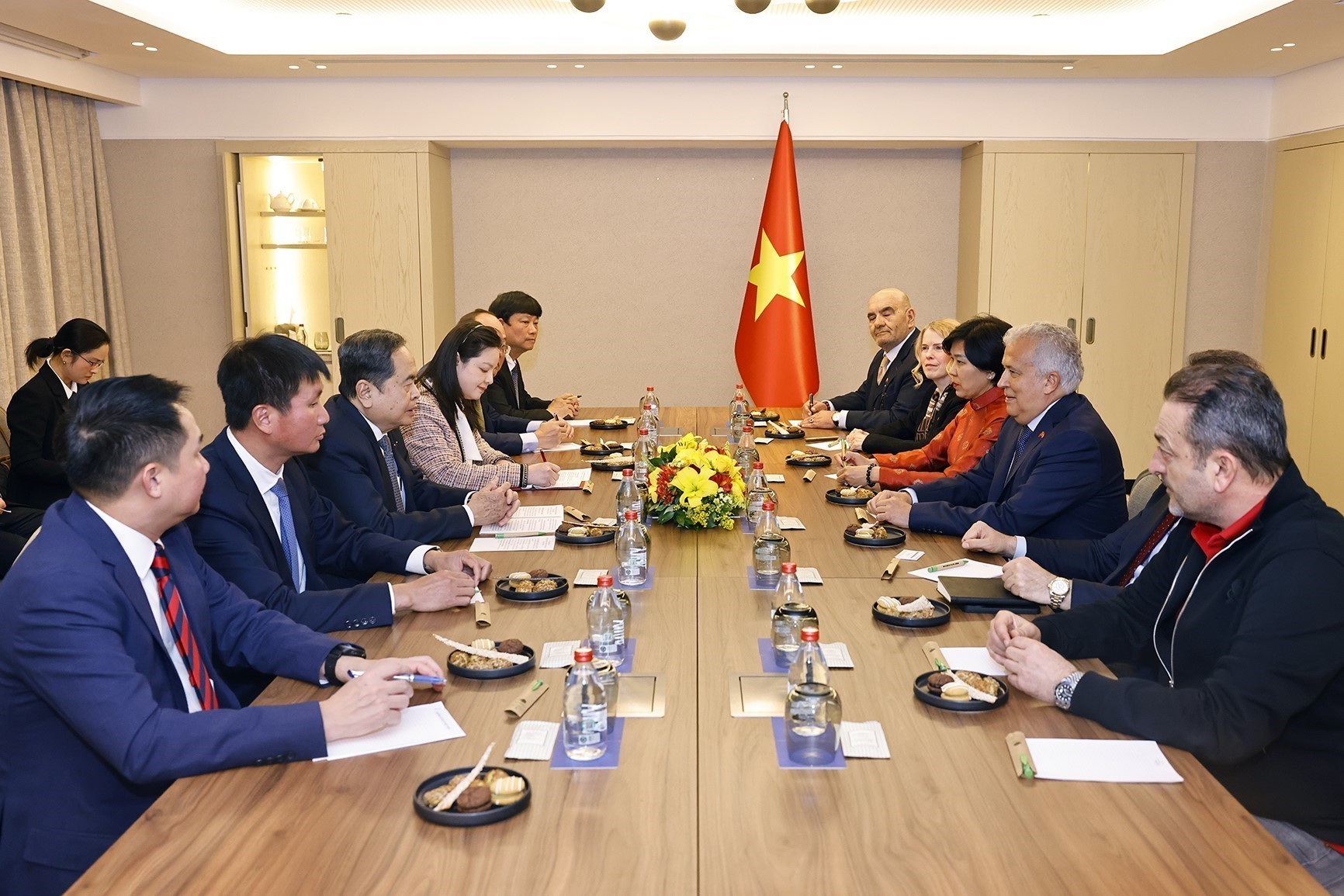 越南国会主席陈青敏会见越南驻土耳其伊斯坦布尔市名誉领事阿里·泰佐尔梅兹