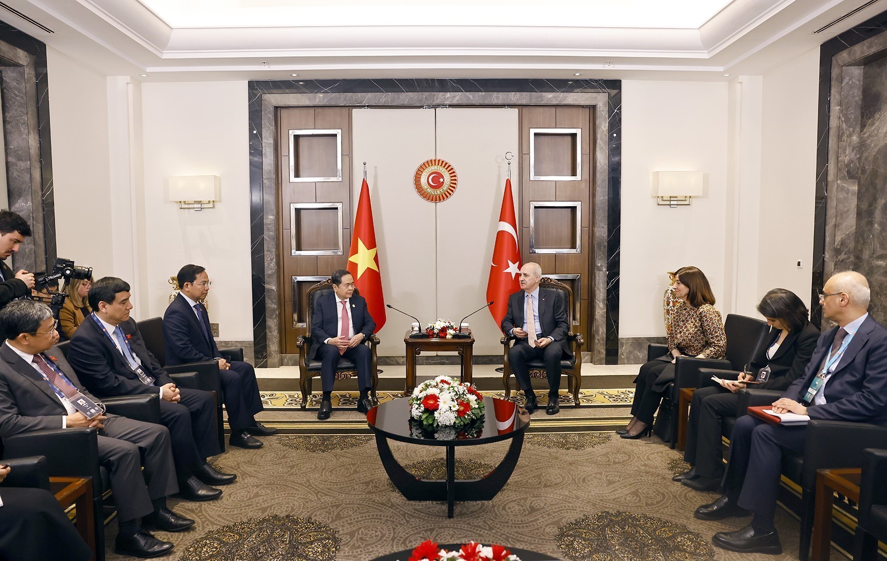 Chủ tịch Quốc hội Trần Thanh Mẫn hội kiến Chủ tịch Quốc hội Thổ Nhĩ Kỳ