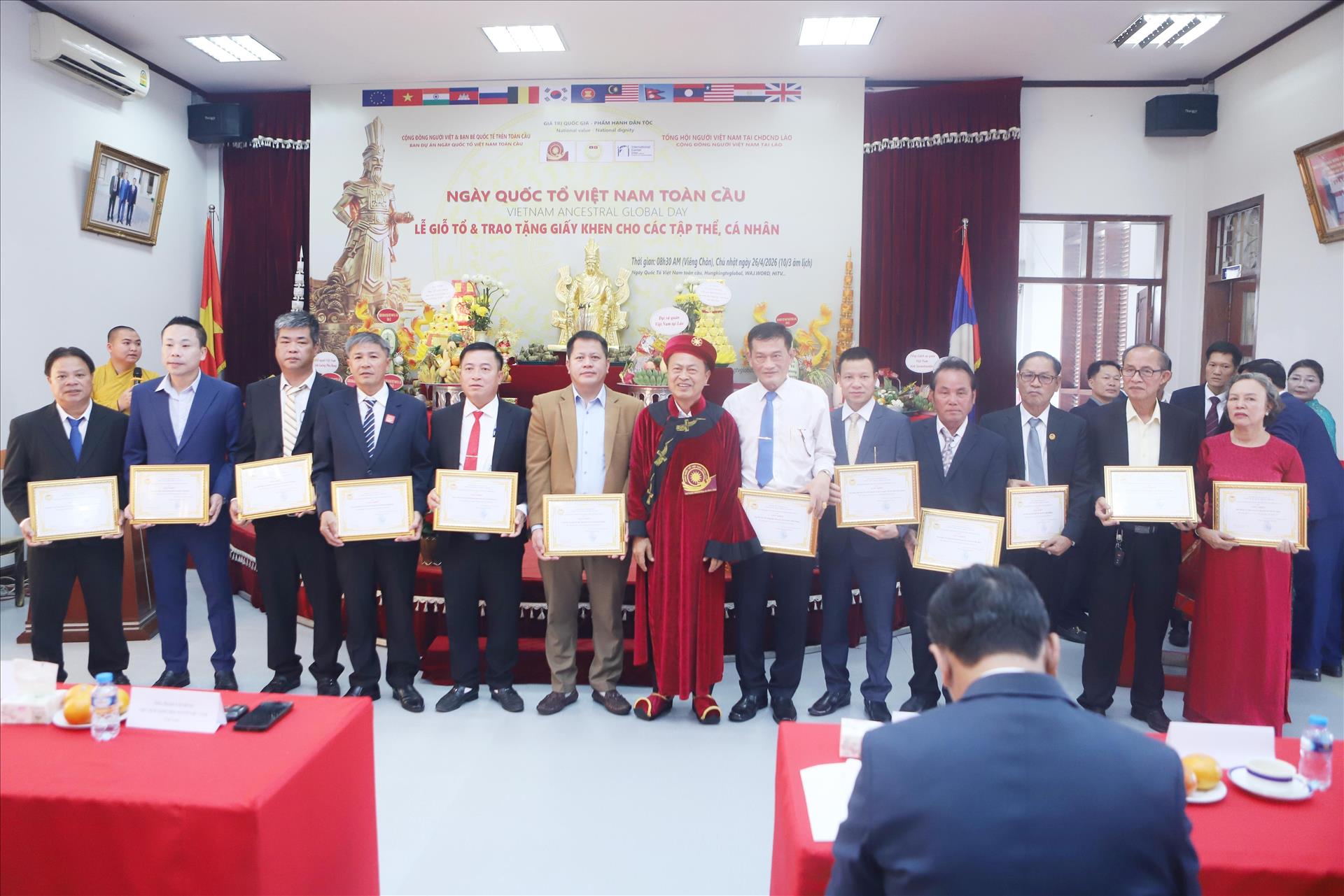 Giỗ Tổ Hùng Vương 2026: Tiếp tục kế thừa và phát huy những giá trị tốt đẹp của dân tộc tại Lào