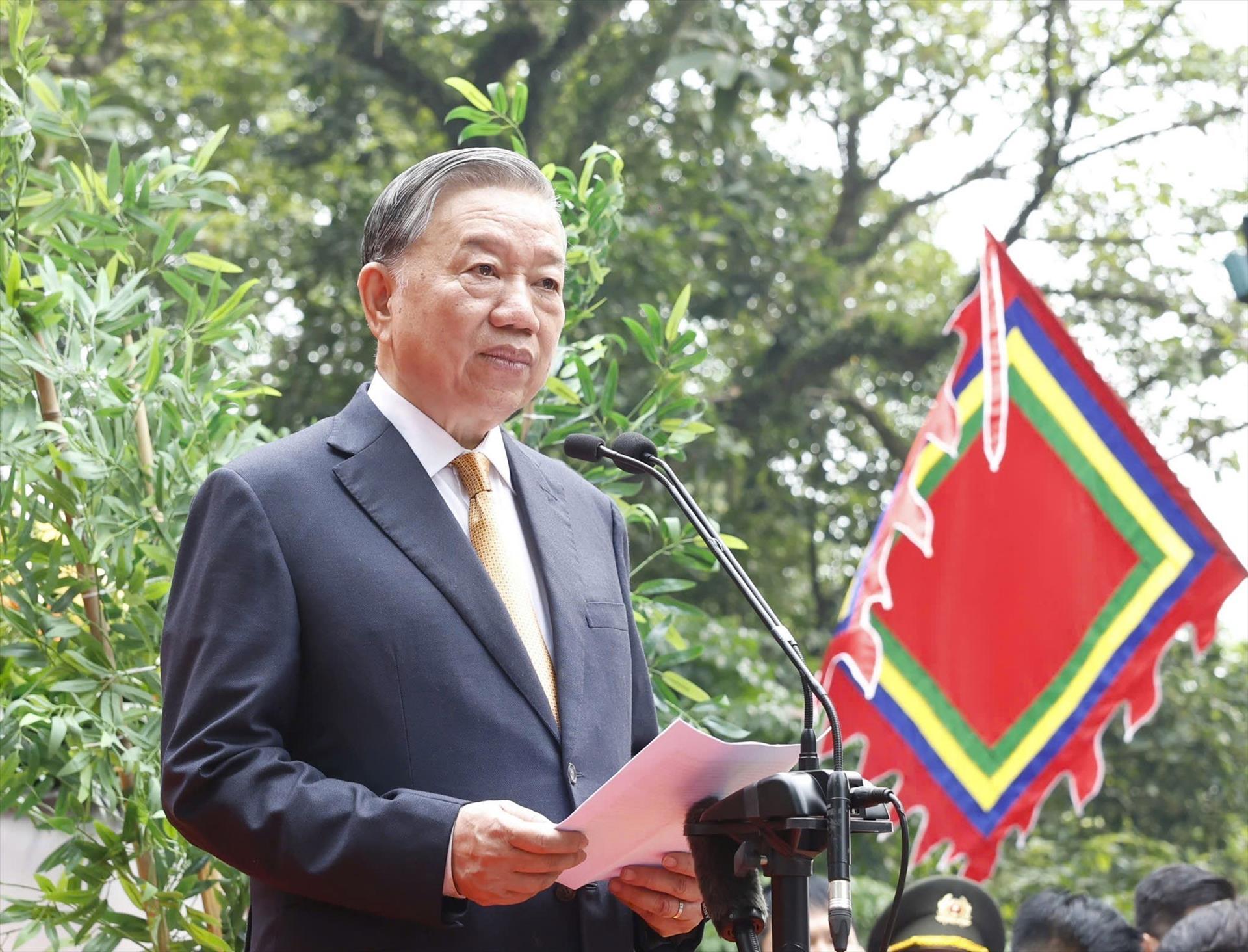 Máximo dirigente de Vietnam rinde homenaje a los fundadores de la nación