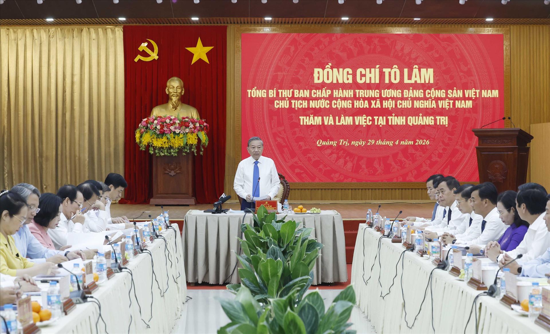 Tổng Bí thư, Chủ tịch nước Tô Lâm: Tái định vị không gian phát triển Quảng Trị với chiến lược vươn Đông, tỏa Tây