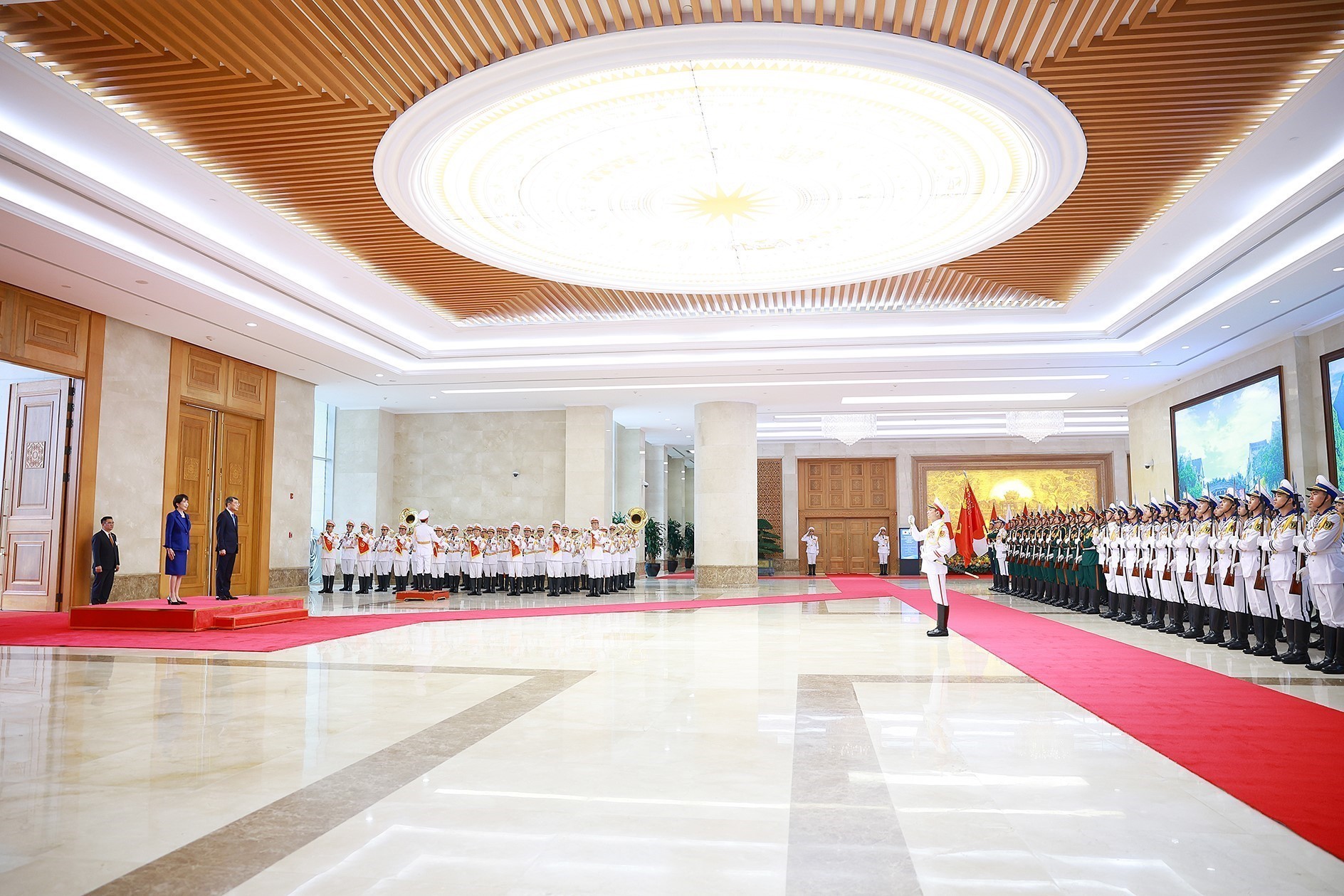 Thủ tướng Lê Minh Hưng chủ trì Lễ đón chính thức Thủ tướng Nhật Bản