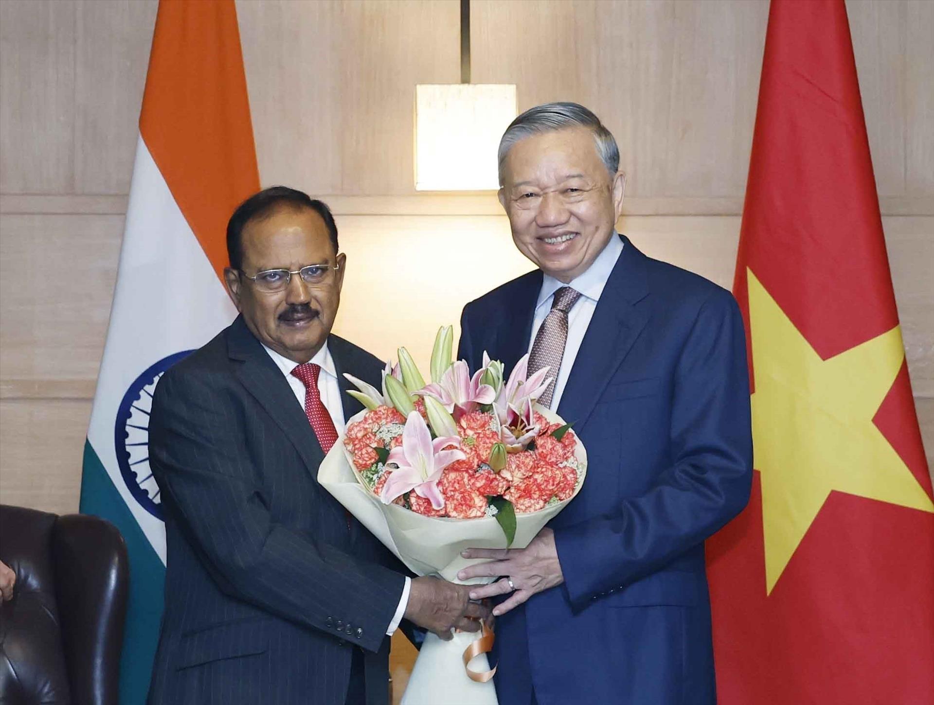 Top Vietnamese leader receives Indian National Security Advisor in New Delhi