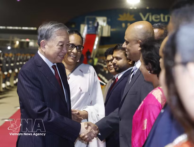 Máximo dirigente vietnamita inicia su visita de Estado a Sri Lanka