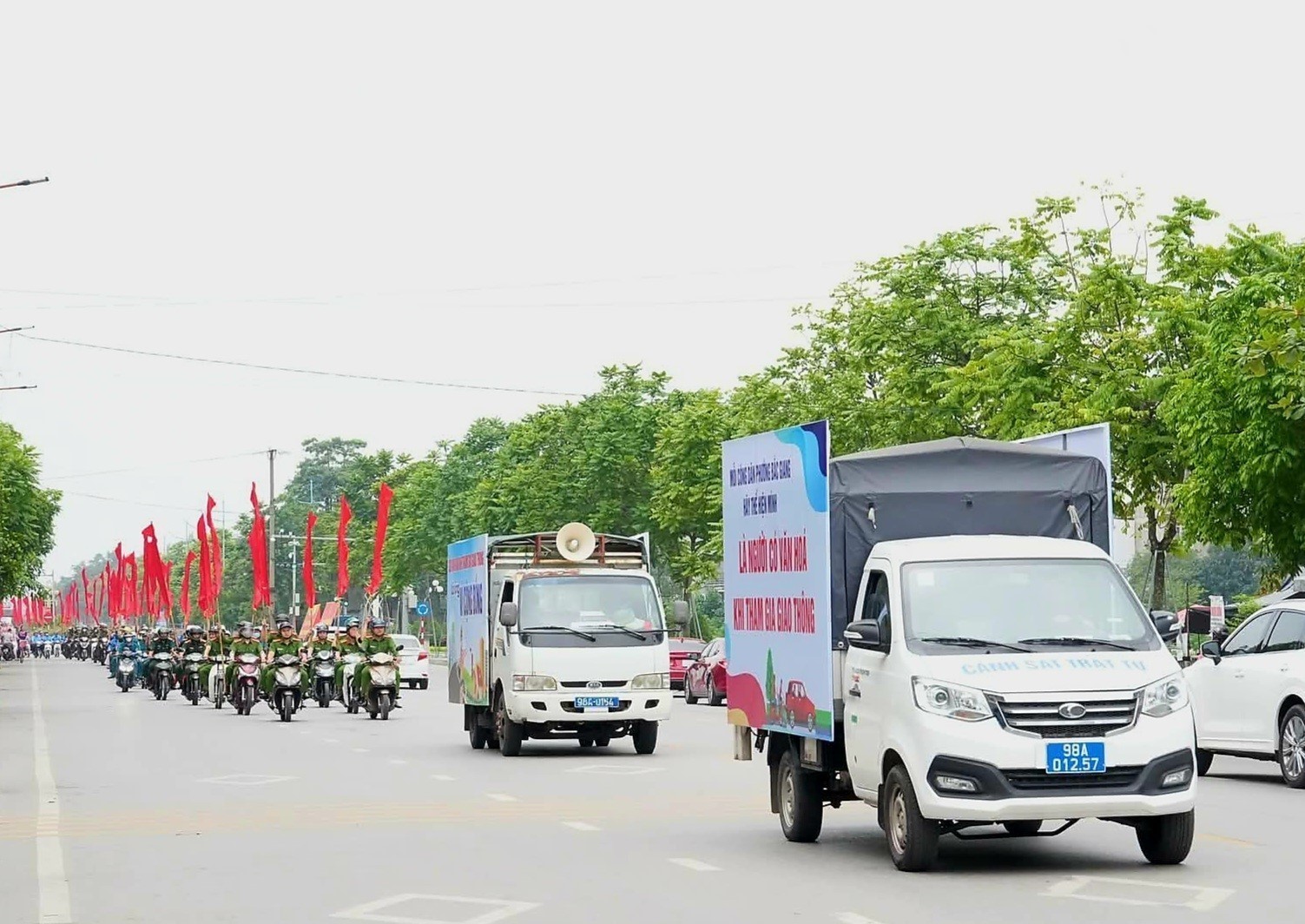 Ra mắt mô hình Phường Bắc Giang an toàn giao thông