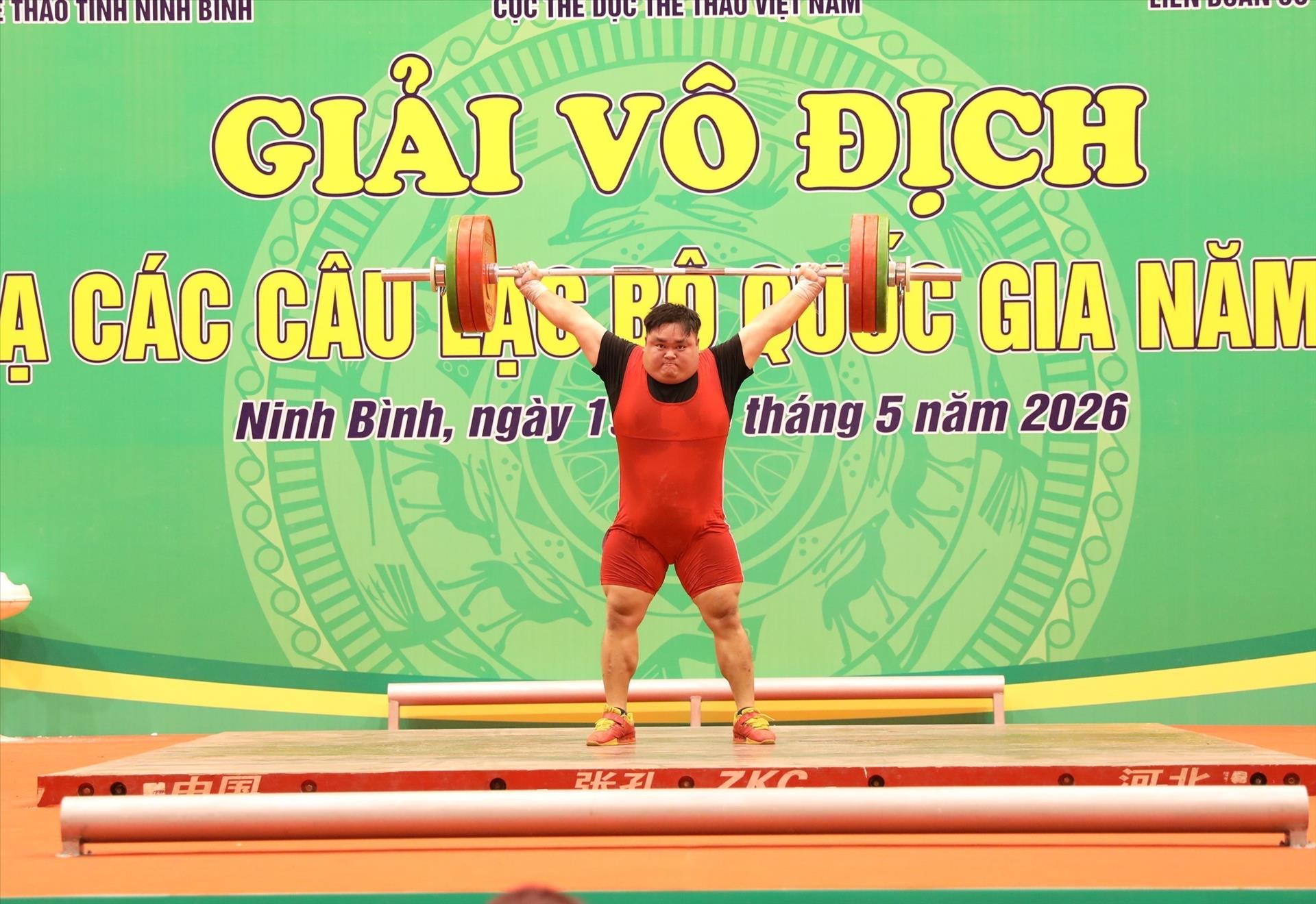Hải Phòng nhất toàn đoàn giải Vô địch cử tạ các Câu lạc bộ quốc gia 2026