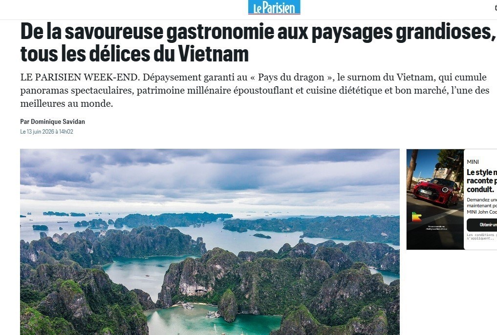 越南以其风景、遗产和美食让国际游客流连忘返