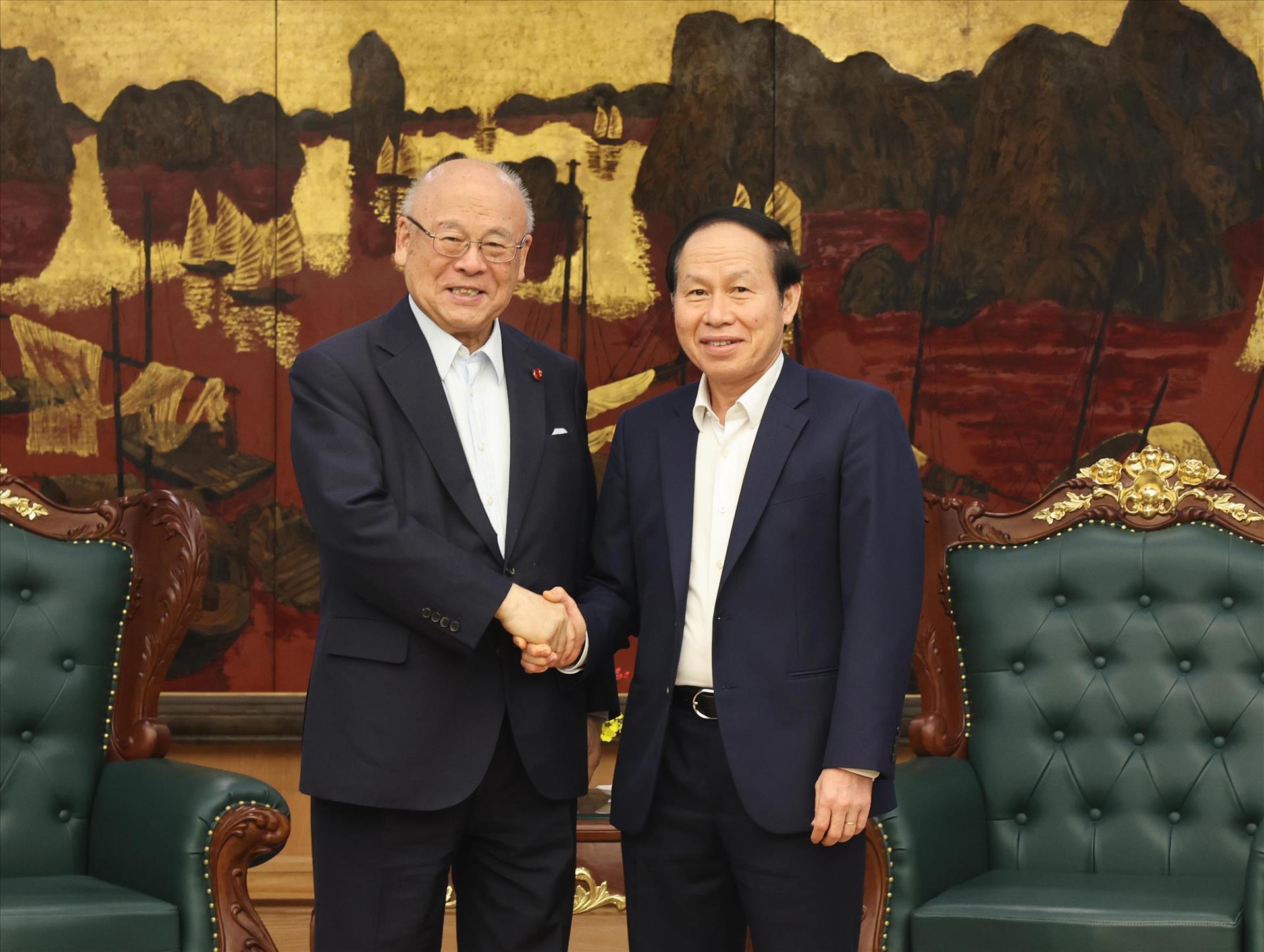 Phó Thủ tướng Lê Tiến Châu tiếp Cố vấn đặc biệt Liên minh Nghị sĩ hữu nghị Nhật Bản-Việt Nam​